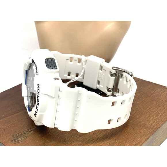 Casio Men's Watch G-Shock GA100B-7A White Resin Quartz 50mm Analog Digital 5081 - Picture 10 of 15